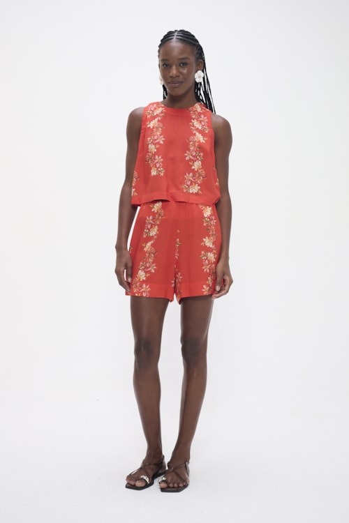 Short Tinto De Verano Estampado - foto 1