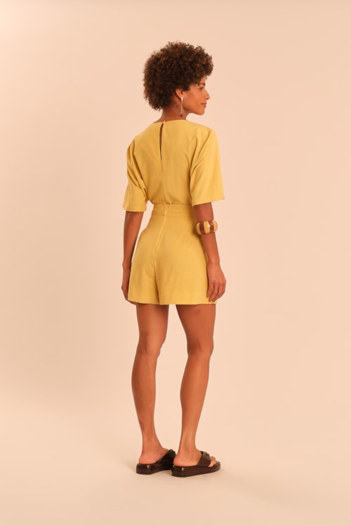 Short Viscose Nilo Amarelo Acafrao - foto 6