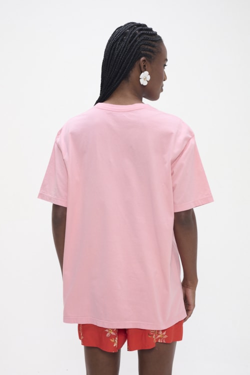 T Shirt Silk C Est La Vie Rosa Gelato - foto 3