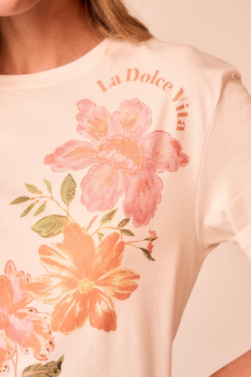 T Shirt Silk Dolce Vita Off - foto 3
