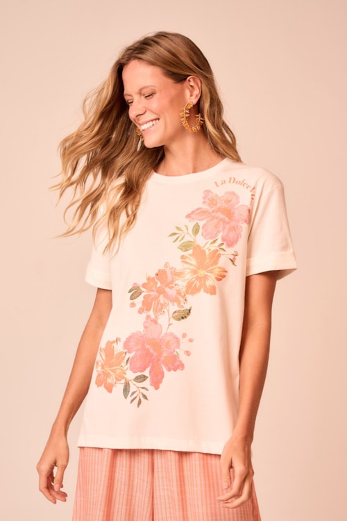 T Shirt Silk Dolce Vita Off - foto 1