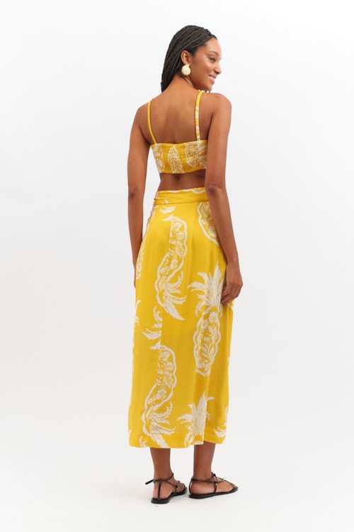 Top Abacaxi Florido Estampado - foto 4