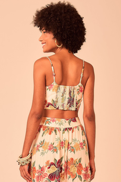 Top Floral Batik Estampado - foto 3