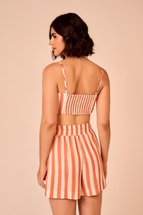 Top Laco Listrado Aperol Estampado - foto 4