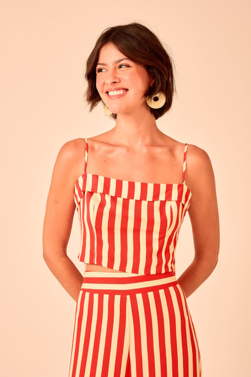 Top Listra Geometric Estampado - foto 1