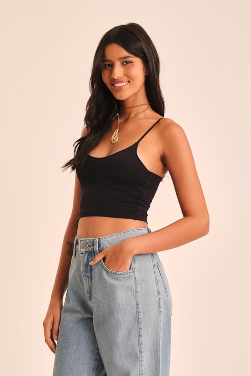 Top Malha Underwear Preto - foto 4