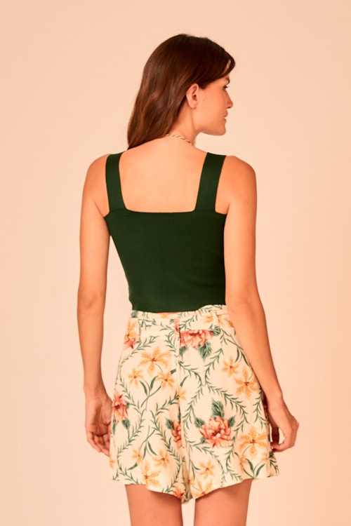 Top Tricot Basic Verde Selva - foto 5