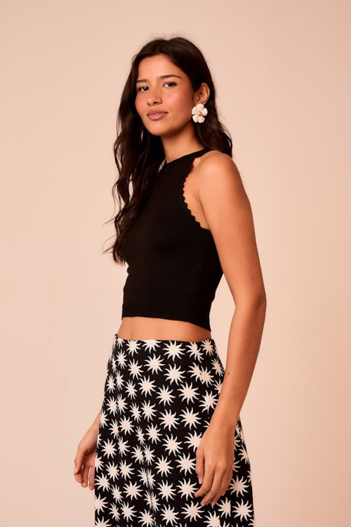 Top Tricot Raiar Preto - foto 2