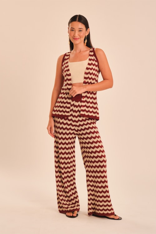 Top Tricot Reto Off Perola - foto 1