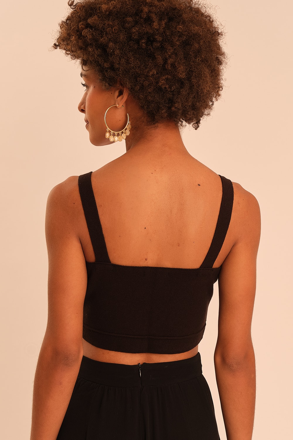 Top Tricot Reto Preto