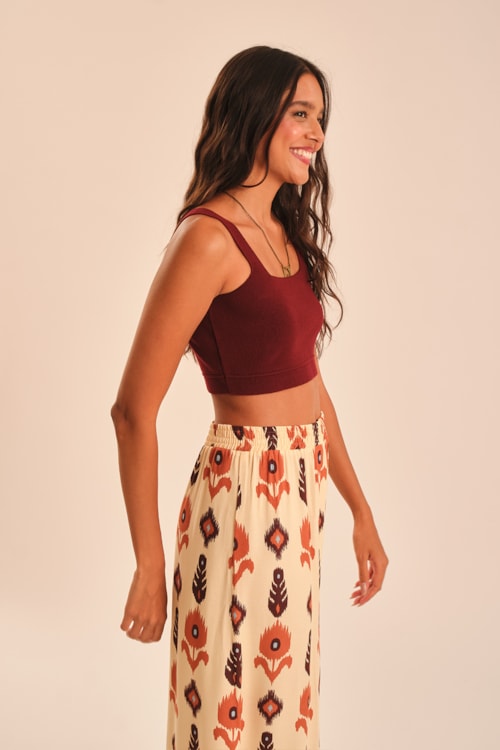 Top Tricot Reto Vinho Tamara - foto 3
