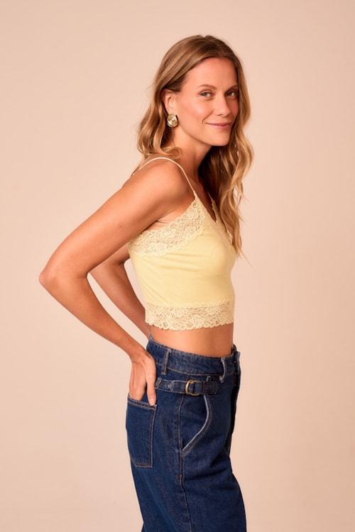 Top Underwear Basic Amarelo - foto 2