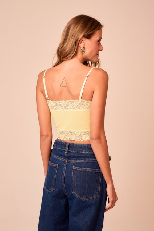 Top Underwear Basic Amarelo - foto 3