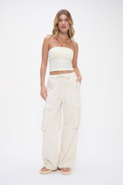 Tube Top Canelado Off - foto 2