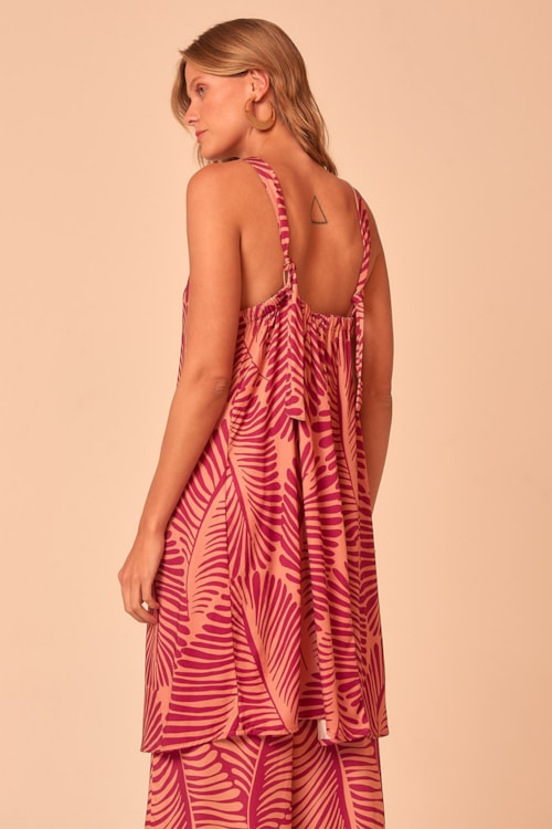 Tunica Folhagem Estampado - foto 3