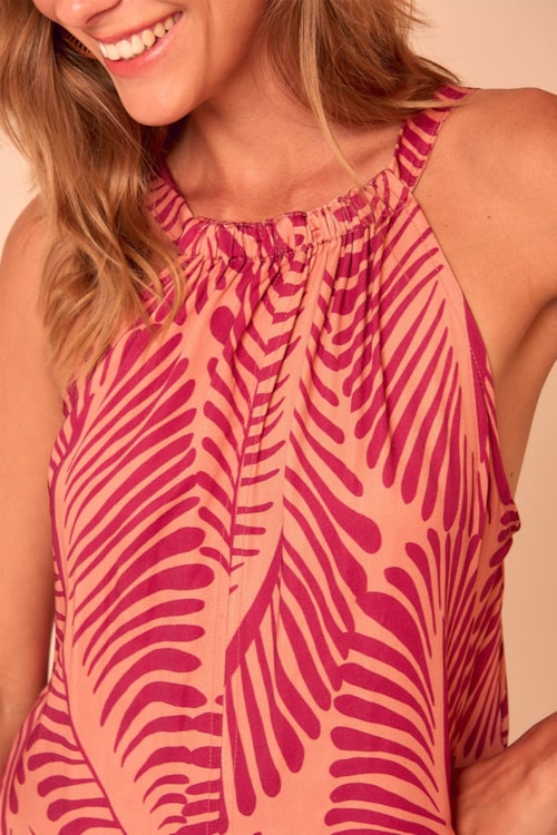 Tunica Folhagem Estampado - foto 4