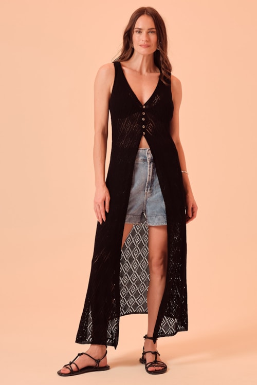 Tunica Tricot Mare Preto - foto 2
