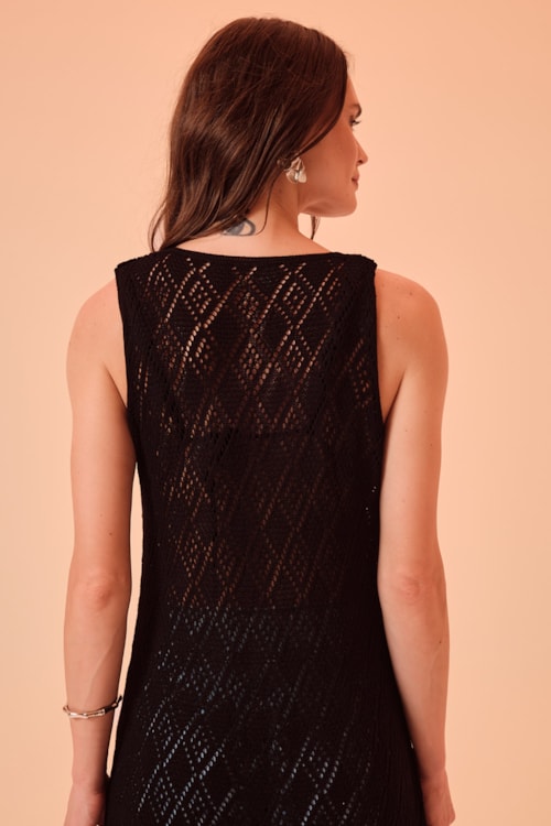 Tunica Tricot Mare Preto - foto 6
