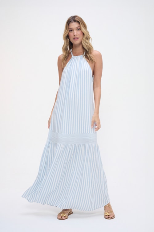 Vestido Cropped Alma Leve Azul Celeste - foto 2