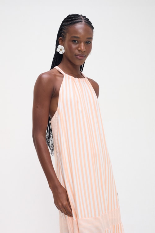 Vestido Cropped Alma Leve Laranja Verano - foto 2