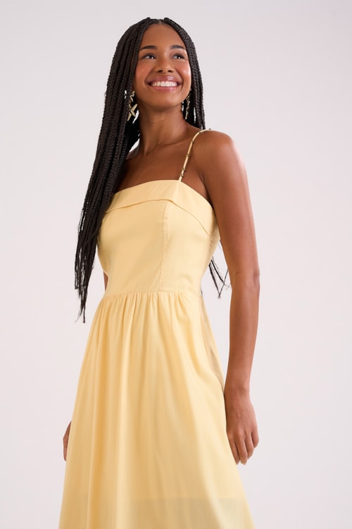 Vestido Cropped Alva Amarelo Limoncello - foto 2