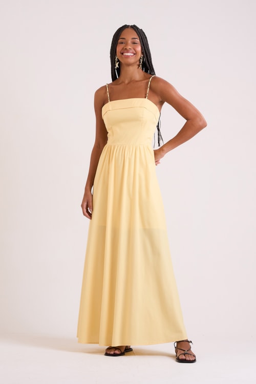 Vestido Cropped Alva Amarelo Limoncello - foto 3