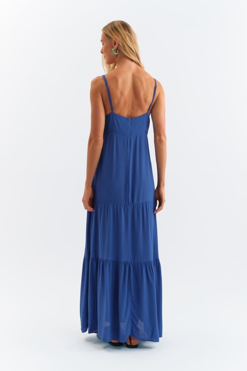 Vestido Cropped Aurora Azul Gruta - foto 4
