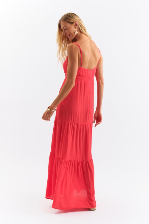 Vestido Cropped Aurora Vermelho Fogo - foto 4