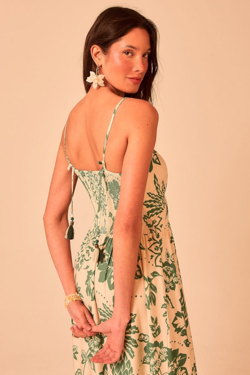 Vestido Cropped Bali Tropical Estampado - foto 5