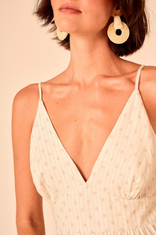 Vestido Cropped Barrado Tropical Estampado - foto 4