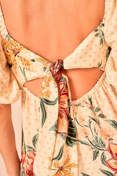 Vestido Cropped Beleza Da Floresta Estampado - foto 5