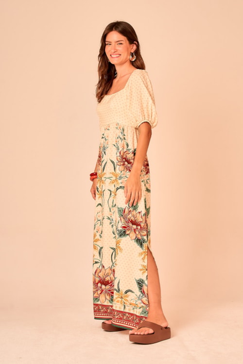Vestido Cropped Beleza Da Floresta Estampado - foto 2
