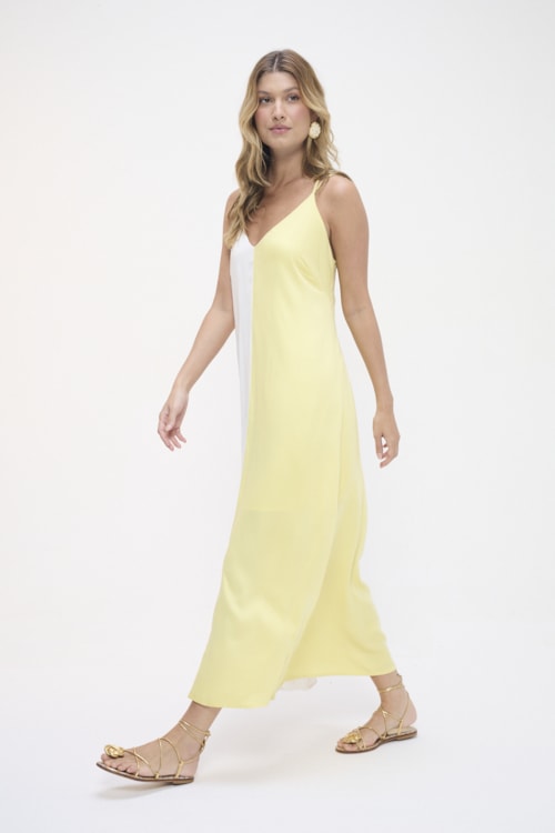 Vestido Cropped Bicolor Limoncello Bicolor - foto 2