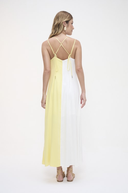 Vestido Cropped Bicolor Limoncello Bicolor - foto 4