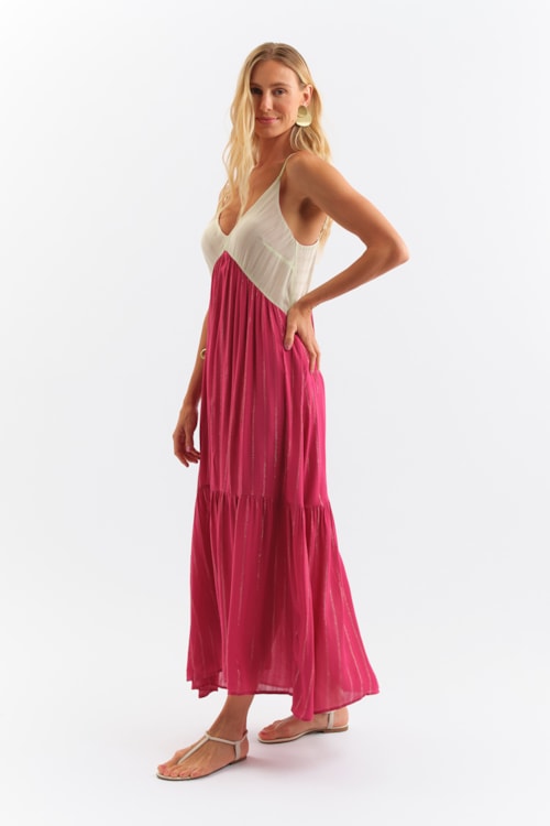 Vestido Cropped Bicolor Orla Bicolor - foto 3