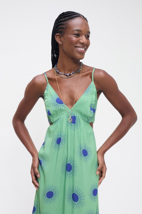Vestido Cropped Bojo Luz Do Sol Estampado - foto 2