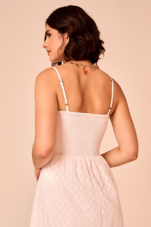 Vestido Cropped Bossa Maquinetado Off - foto 2
