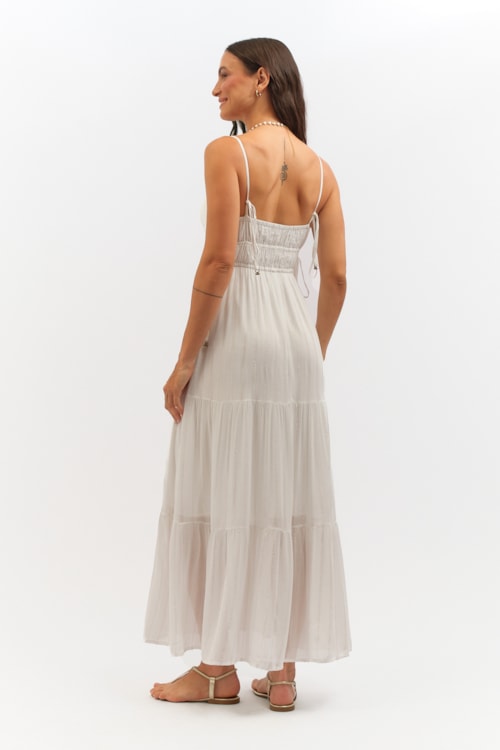 Vestido Cropped Brisa Tropical Branco - foto 4
