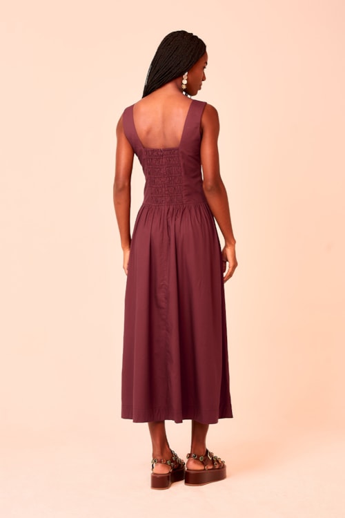 Vestido Cropped Cacau Marrom Cacau - foto 3