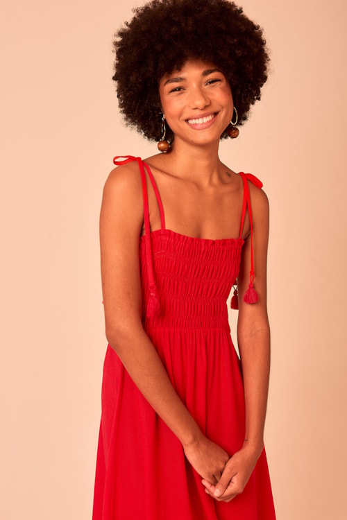 Vestido Cropped Cali Vermelho - foto 1