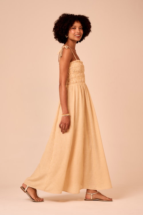 Vestido Cropped Campestre Amarelo - foto 2