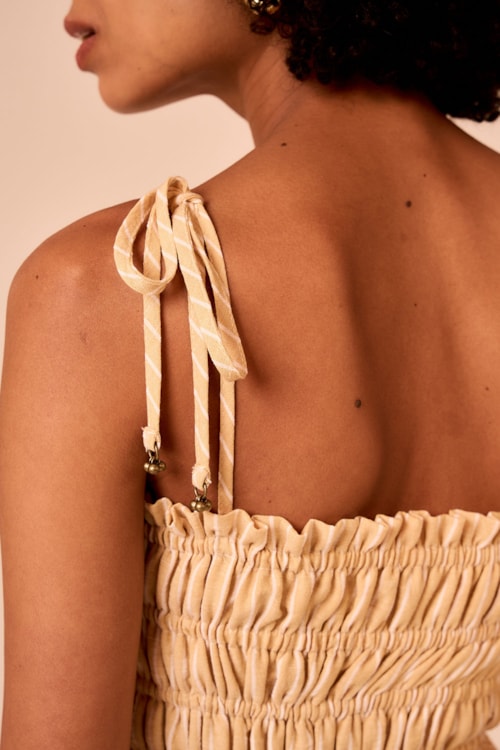Vestido Cropped Campestre Amarelo - foto 4