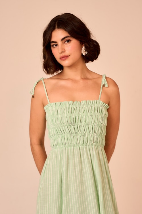 Vestido Cropped Campestre Verde - foto 4