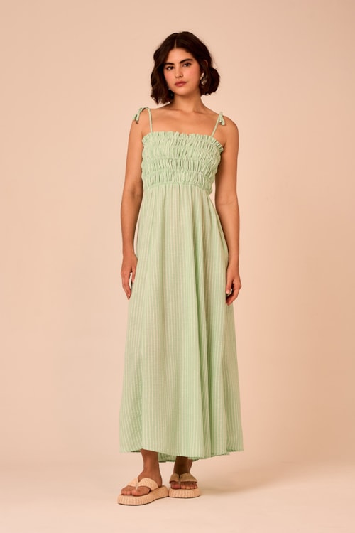 Vestido Cropped Campestre Verde - foto 1