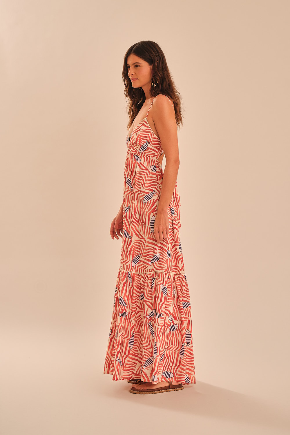 Vestido Cropped Cardume Estampado