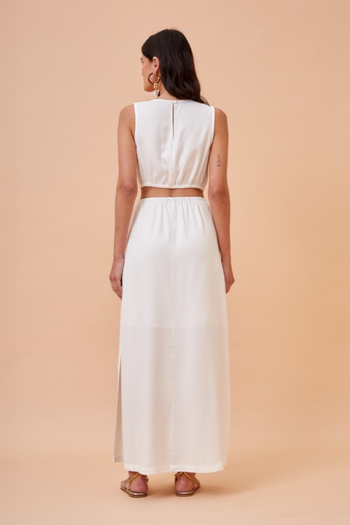 Vestido Cropped Celeste Off - foto 3