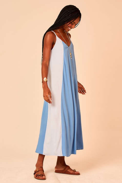Vestido Cropped Ceu Bicolor - foto 3