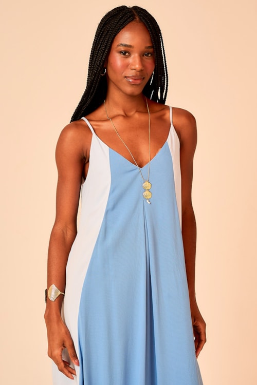 Vestido Cropped Ceu Bicolor - foto 4