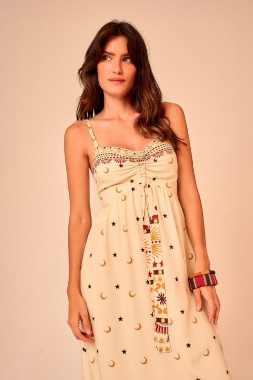 Vestido Cropped Ceu Encantado Estampado - foto 3