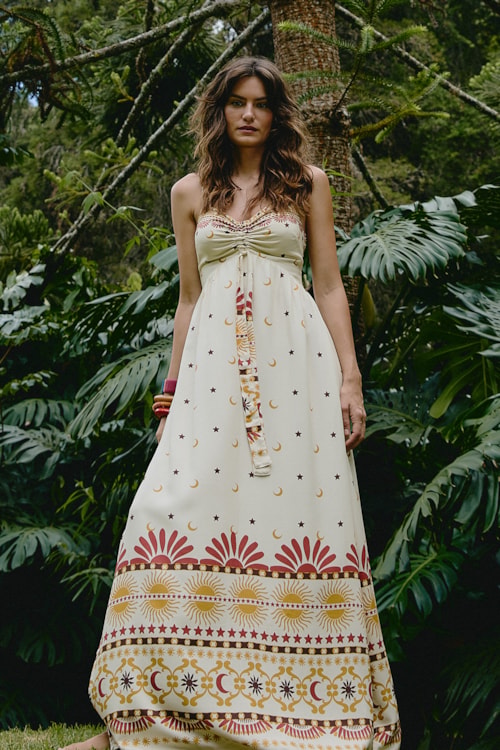 Vestido Cropped Ceu Encantado Estampado - foto 1